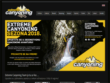 Tablet Screenshot of extremecanyoning.com